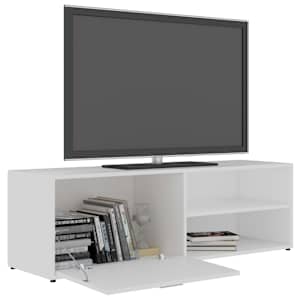 TV stolek bílý 120 x 34 x 37 cm kompozitní dřevo - obrázek 5