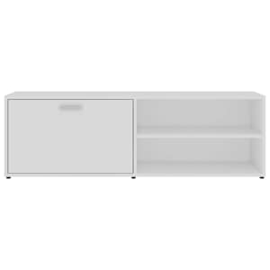 TV stolek bílý 120 x 34 x 37 cm kompozitní dřevo - obrázek 7