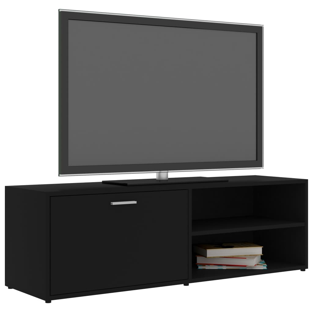 Meuble TV Noir 120x34x37 cm Aggloméré | meublestv.fr 4