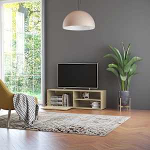 TV stolek dub sonoma 120 x 34 x 37 cm kompozitní dřevo - obrázek 5