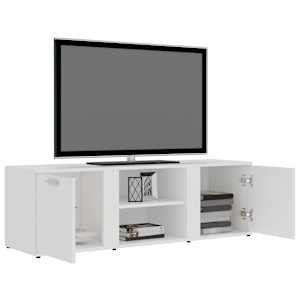 TV stolek bílý 120 x 34 x 37 cm kompozitní dřevo - obrázek 5