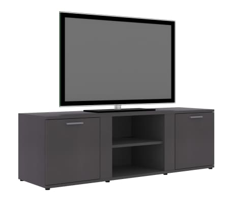 vidaXL TV Cabinet Grey 120x34x37 cm Engineered Wood