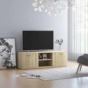 TV stolek dub sonoma 120 x 34 x 37 cm kompozitní dřevo - obrázek 4