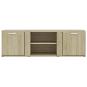 TV stolek dub sonoma 120 x 34 x 37 cm kompozitní dřevo - obrázek 7