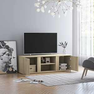 TV stolek dub sonoma 120 x 34 x 37 cm kompozitní dřevo