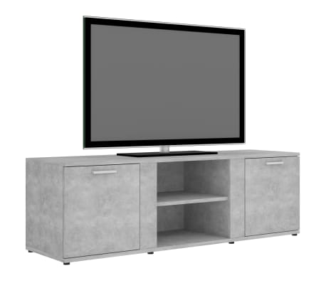 vidaXL Dulap TV, gri beton, 120x34x37 cm, lemn prelucrat
