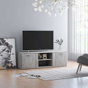 TV stolek betonově šedý 120 x 34 x 37 cm kompozitní dřevo - obrázek 4
