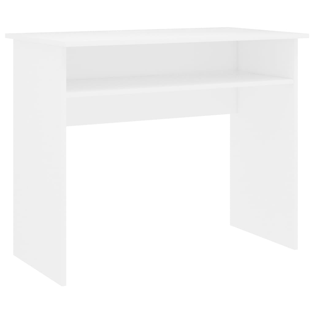 

vidaXL Desk White 35.4"x19.7"x29.1" Engineered Wood