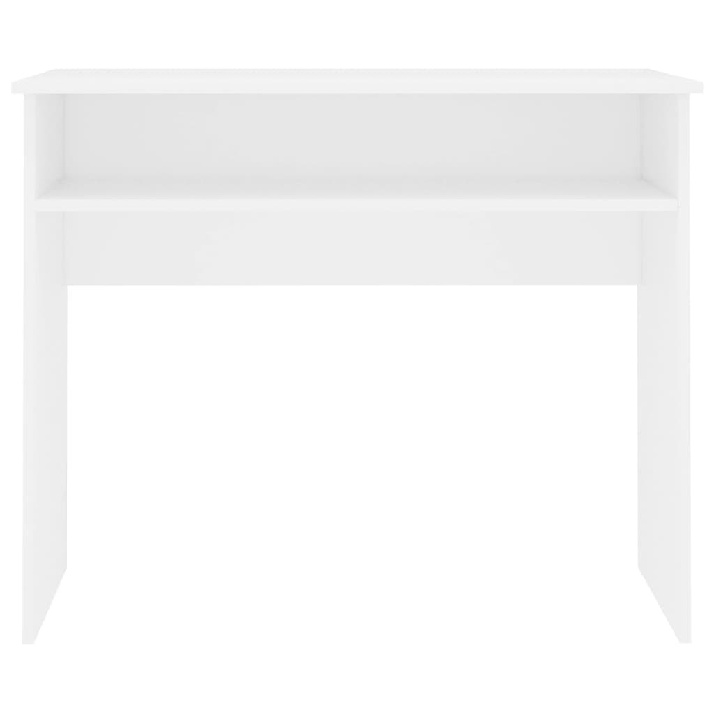 Fehér forgácslap íróasztal 90 x 50 x 74 cm 