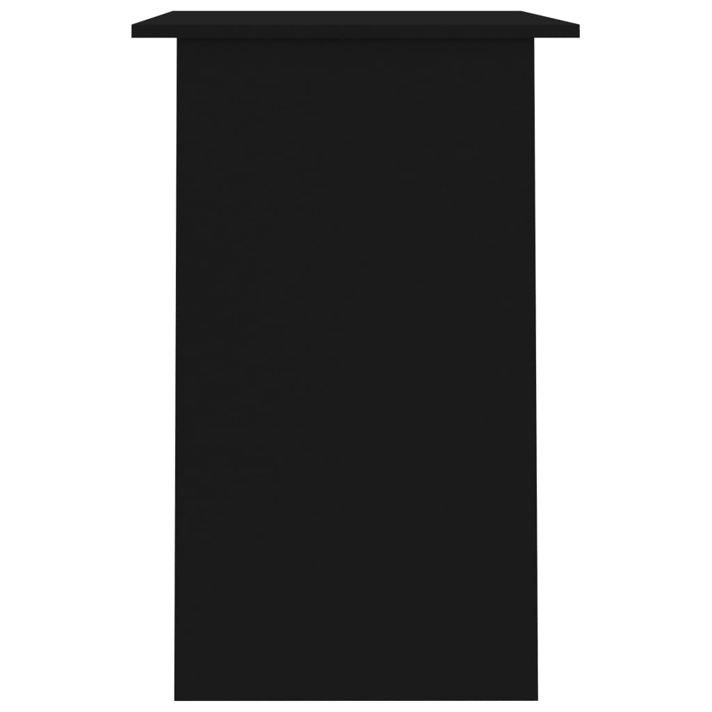 Fekete forgácslap íróasztal 90 x 50 x 74 cm 
