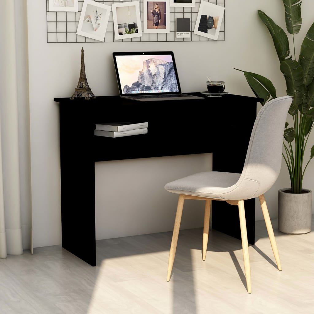 Schreibtisch Hochglanz-Weiß 90×50×74 cm Spanplatte