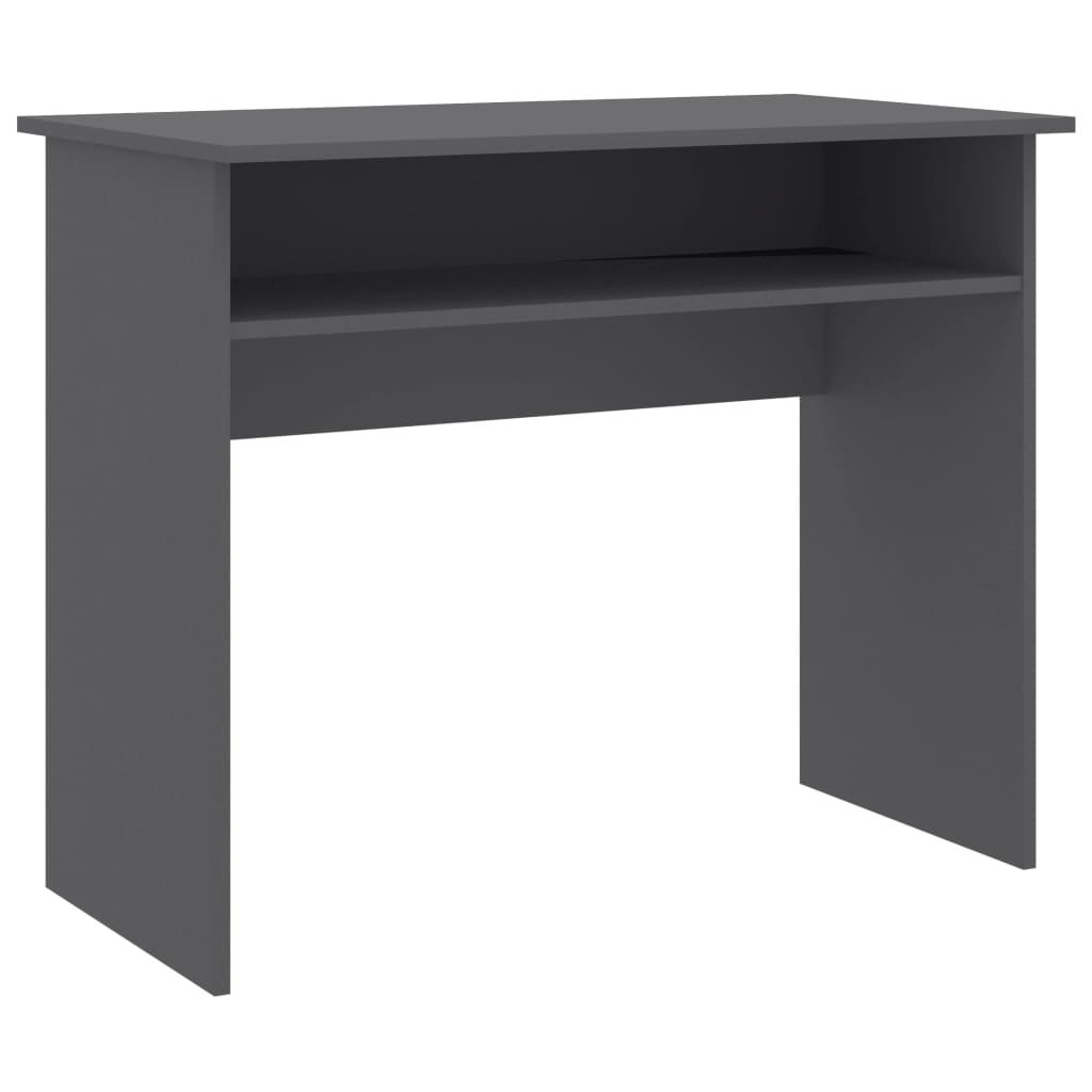 

vidaXL Desk Gray 35.4"x19.7"x29.1" Engineered Wood