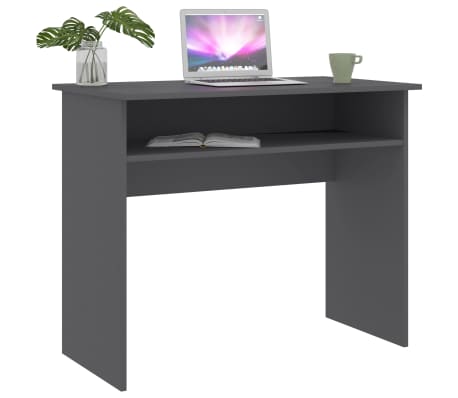 vidaXL Bureau 90x50x74 cm bewerkt hout grijs