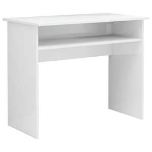 Psací stůl bílý s vysokým leskem 90x50x74 cm kompozitní dřevo - obrázek 2