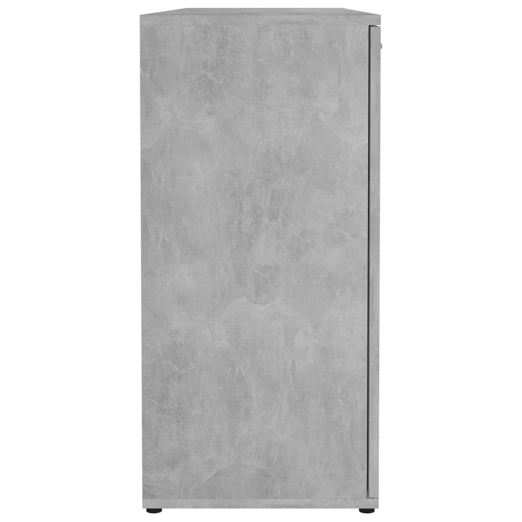 Příborník betonově šedý 120 x 35,5 x 75 cm dřevotříska