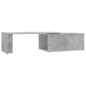Konferenční stolek betonově šedý 150 x 50 x 35 cm dřevotříska - obrázek 2