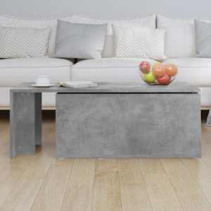 Konferenční stolek betonově šedý 150 x 50 x 35 cm dřevotříska - obrázek 4