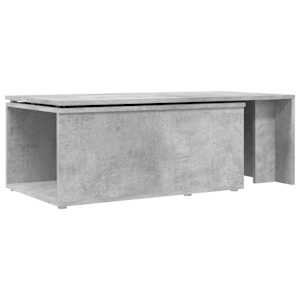 Konferenční stolek betonově šedý 150 x 50 x 35 cm dřevotříska - obrázek 8