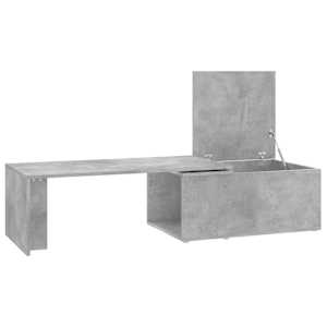 Konferenční stolek betonově šedý 150 x 50 x 35 cm dřevotříska - obrázek 10