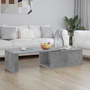Konferenční stolek betonově šedý 150 x 50 x 35 cm dřevotříska - obrázek 1