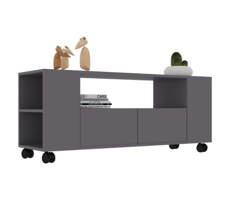 vidaXL TV-Schrank Grau 120x35x48 cm Holzwerkstoff