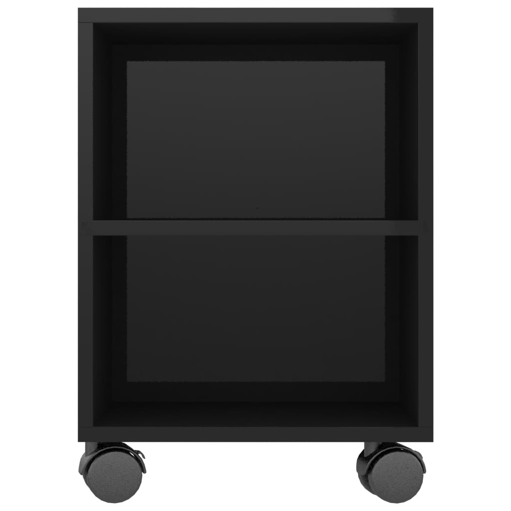 Meuble TV Noir brillant 120 x 35 x 43 cm Aggloméré | meublestv.fr 6