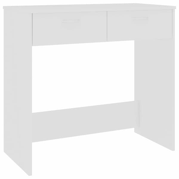 vidaXL kirjutuslaud, valge, 80 x 40 x 75 cm, tehispuit