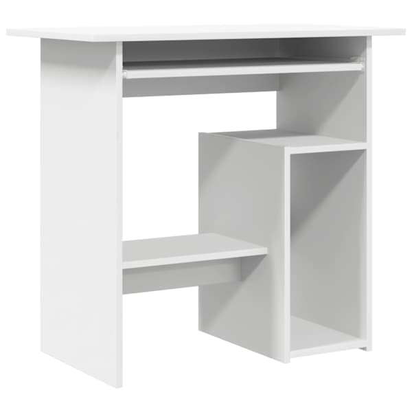 vidaXL kirjutuslaud, valge, 80 x 45 x 74 cm, tehispuit