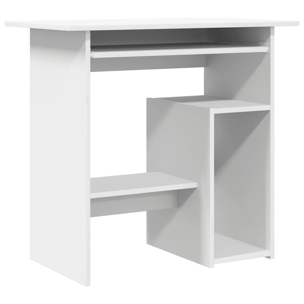 

vidaXL Desk White 31.5"x17.7"x29.1" Engineered Wood