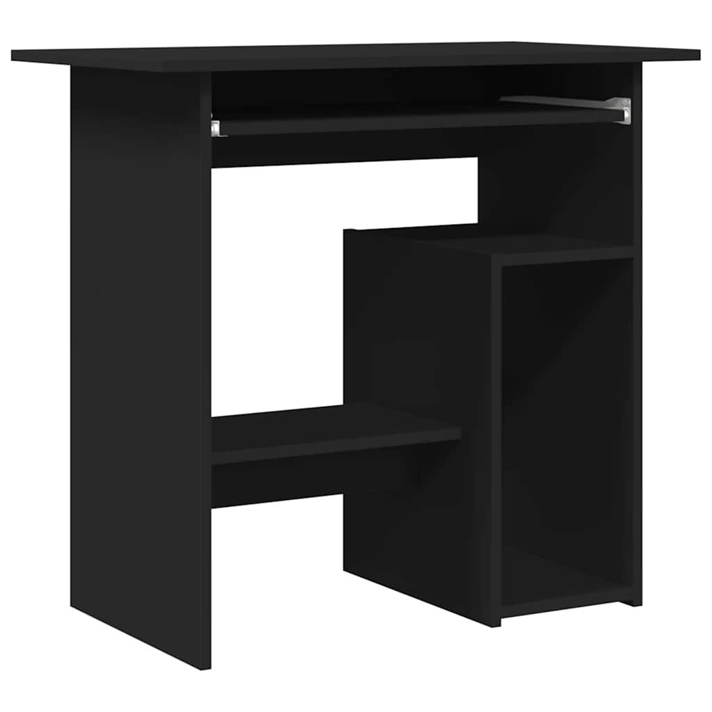 

vidaXL Desk Black 31.5"x17.7"x29.1" Engineered Wood