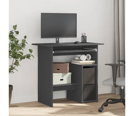 vidaXL Bureau Gris 80 x 45 x 74 cm Agglom&eacute;r&eacute;