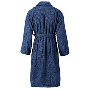 vidaXL Albornoz de rizo unisex 100% algod&oacute;n azul marino talla XXL