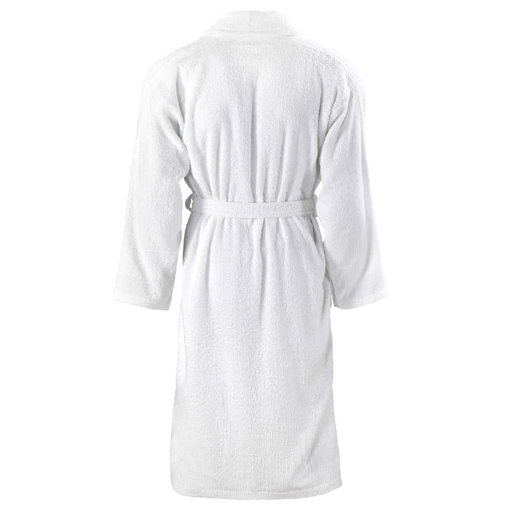

vidaXL Badjas unisex badstof XL 100% katoen wit