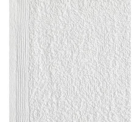 vidaXL Toalhas de hóspedes 50 pcs algodão 350 g 30x30 cm branco