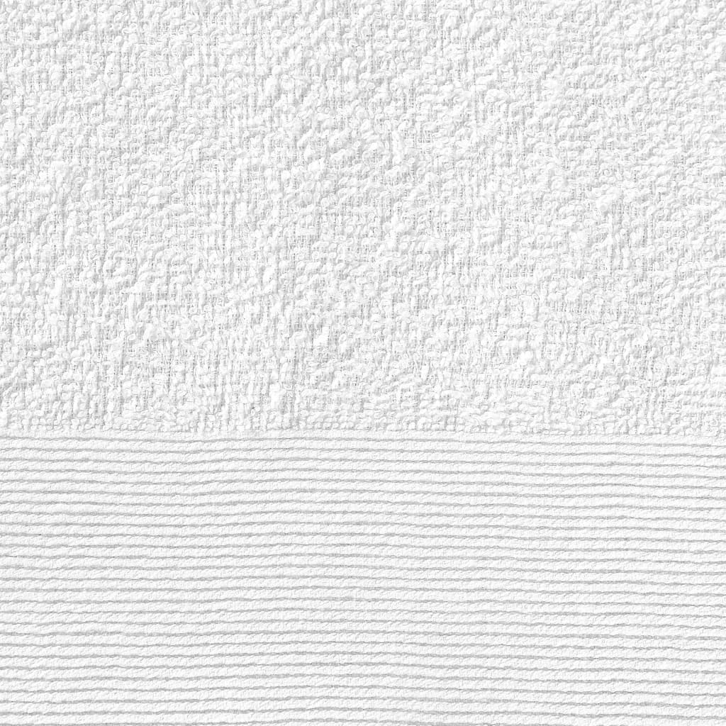 25 db fehér pamut kéztörlő törölköző 350 g/m² 50 x 100 cm 