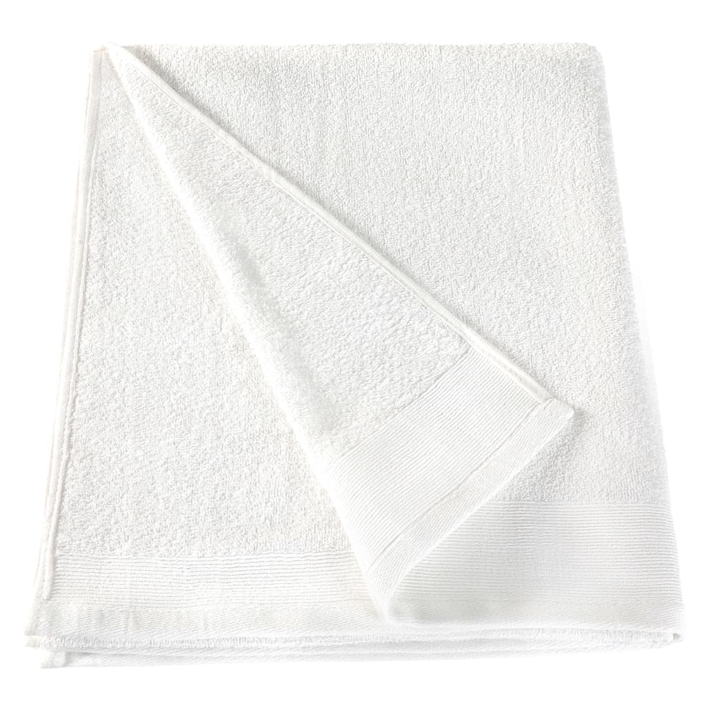 

vidaXL Badhanddoeken 10 st 350 g/m² 100x150 cm katoen wit