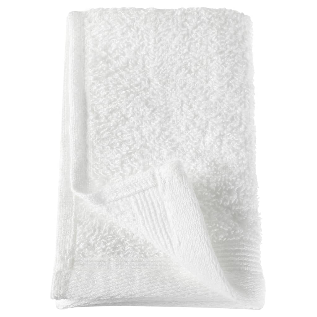vidaXL Gjestehåndklær 10 stk bomull 450 g/m² 30x50 cm hvit