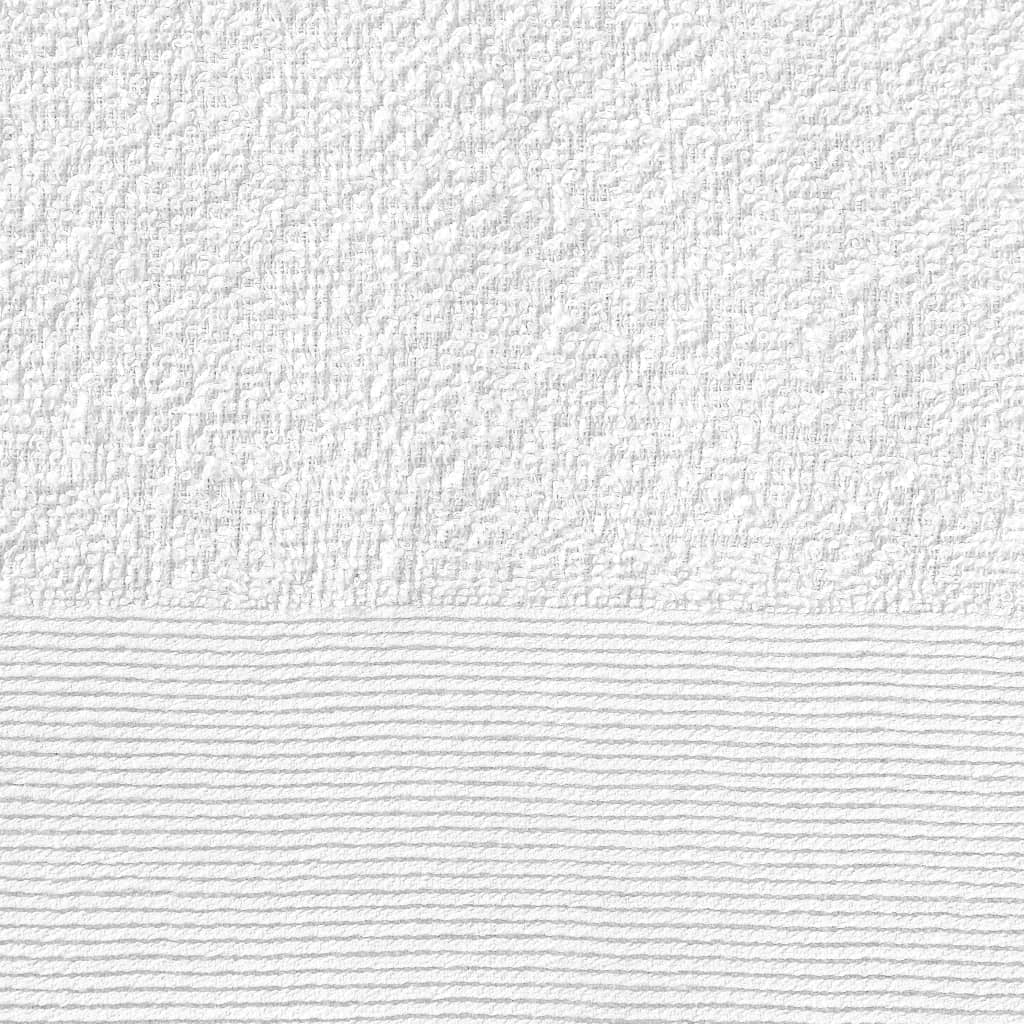 5 db fehér pamut kéztörlő törölköző 450 g/m² 50 x 100 cm 