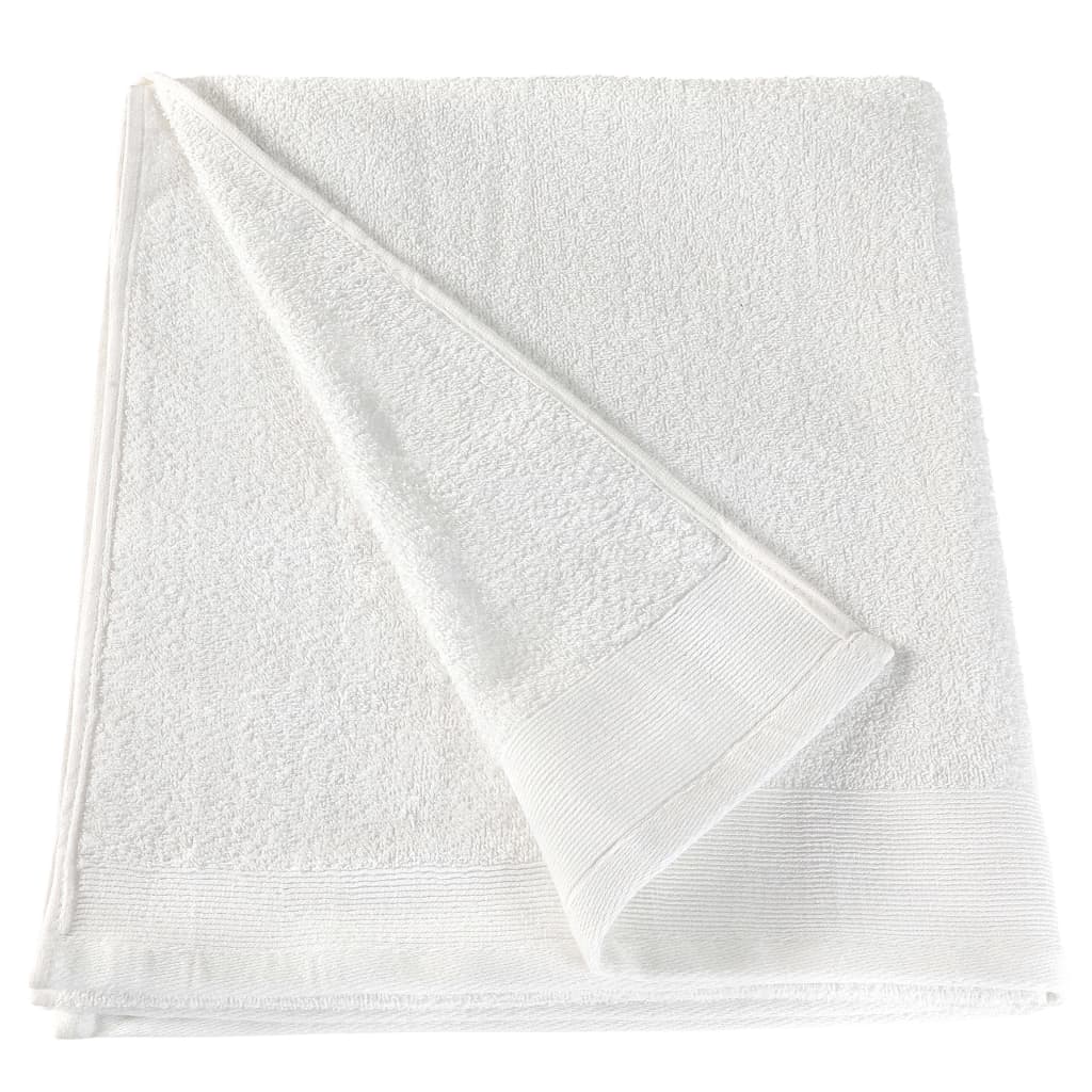 Vonios rankšluosčiai, 2vnt., balti, 70x140cm, medvilnė, 450g/m | Stepinfit