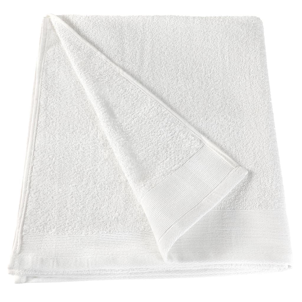 vidaXL Saunové uteráky 2 ks biele 80x200 cm bavlnené 450 g/m2