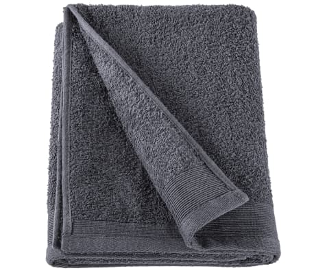 vidaXL Håndklær til badstue 5 stk bomull 450 g/m² 80x200 cm antrasitt