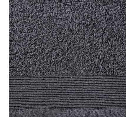 vidaXL Кърпи за сауна, 2 бр, памук, 450 г/м², 80x200 см, антрацит