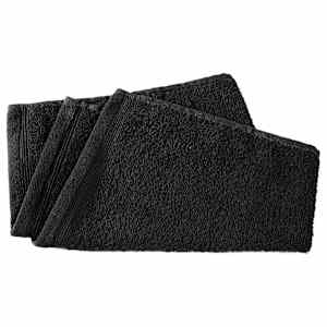 vidaXL Rankšluosčiai svečiams, 10vnt., juodi, 30x50cm, medvilnė