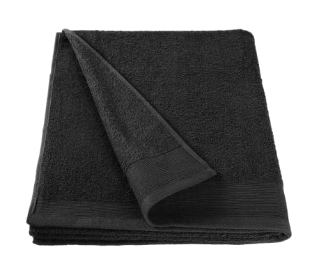 vidaXL Ręczniki prysznicowe, 5 szt., bawełna, 450 g/m², 70x140 cm