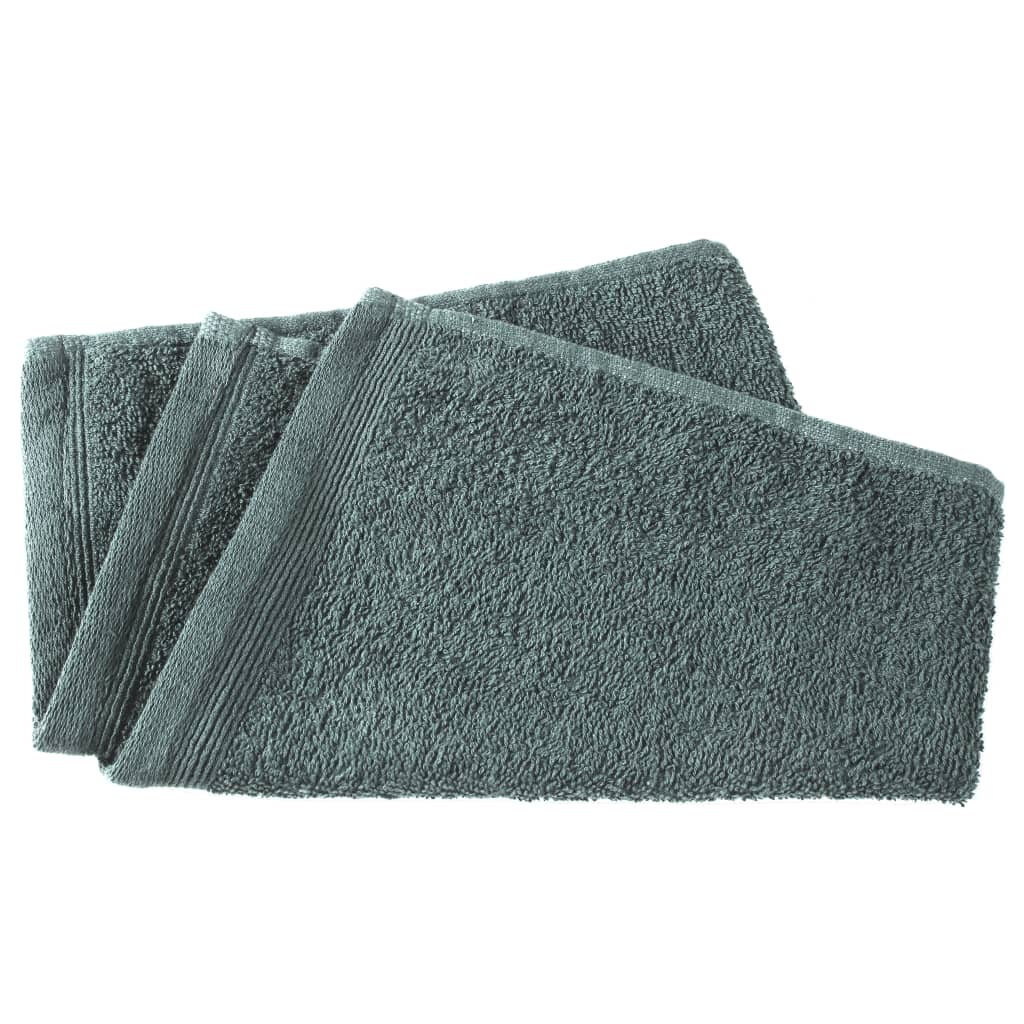 

vidaXL Gastendoekjes 10 st 450 g/m² 30x50 cm katoen groen