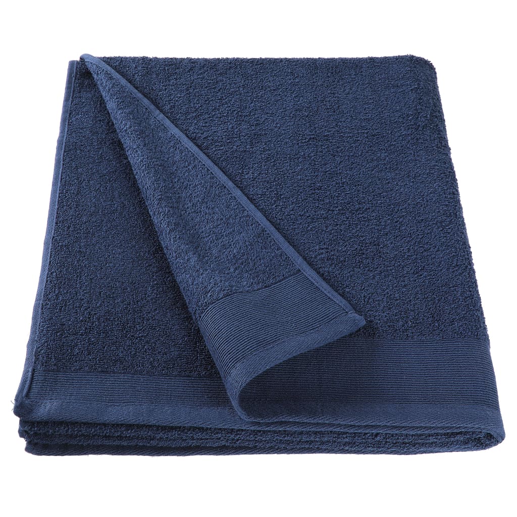vidaXL Hand Towels 5 pcs Cotton 450 gsm 50x100 cm Navy