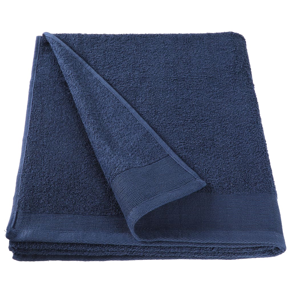 

vidaXL Douchehanddoeken 5 st 450 g/m² 70x140 cm katoen marineblauw