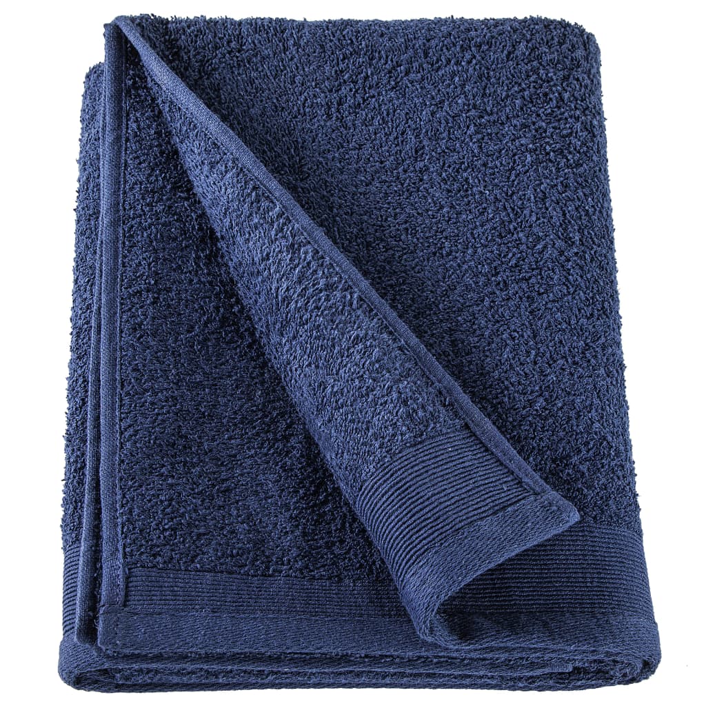 vidaXL Sauna Towels 5 pcs Cotton 450 gsm 80x200 cm Navy