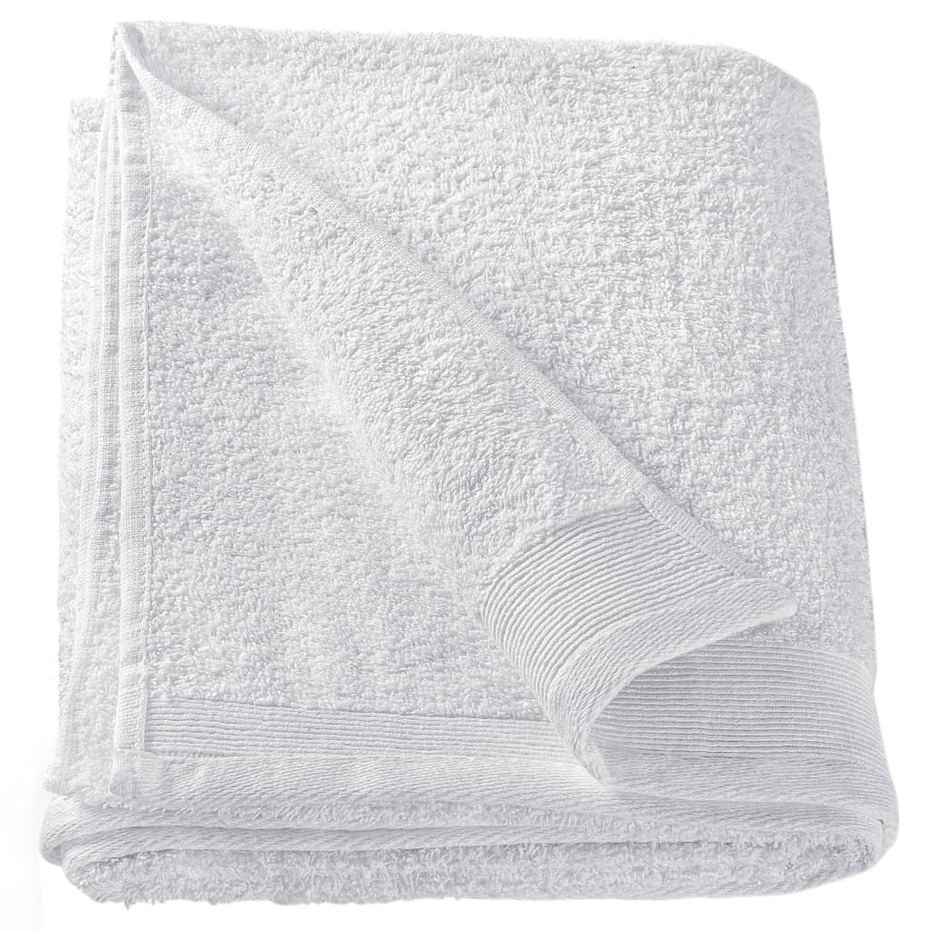 

vidaXL 12-delige Doekenset 450 g/m² katoen wit