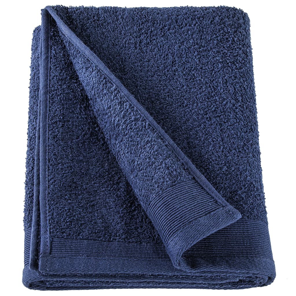 vidaXL 12 Piece Towel Set Cotton 450 gsm Navy